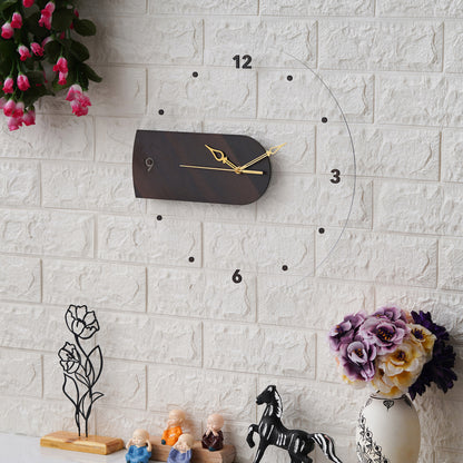 Elegant Acrylic Wooden Wall Clock