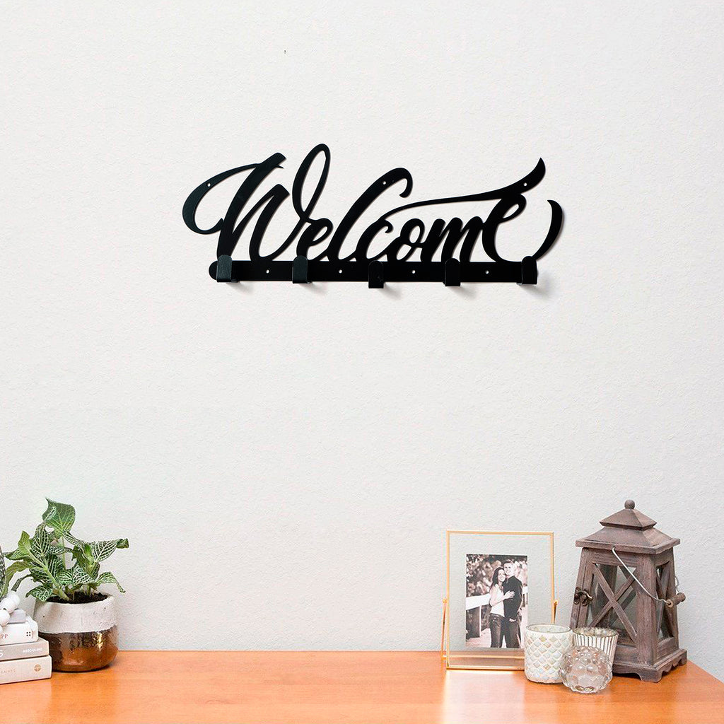 Buy Welcome Shaped Metal Wall Hook Online @ Best Price – The Next Decor