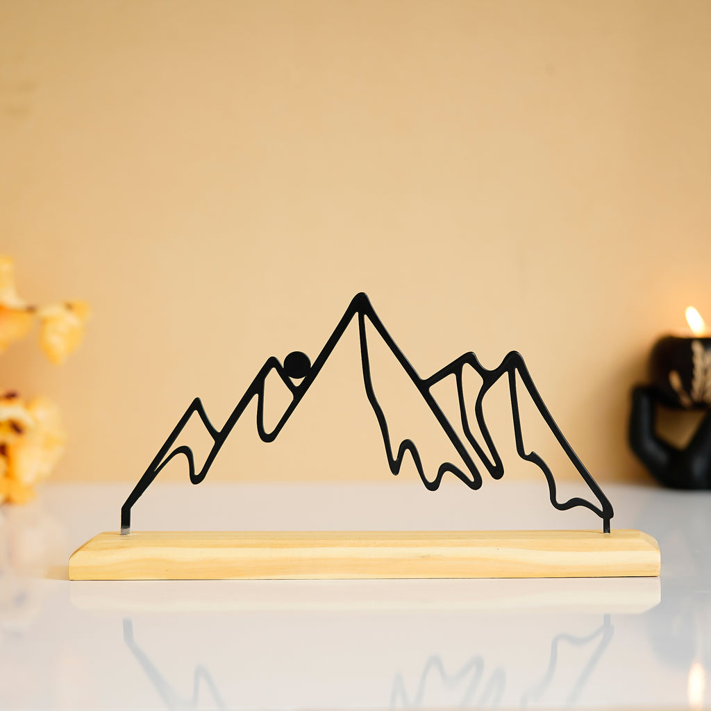 Mountain Metal Sculpture