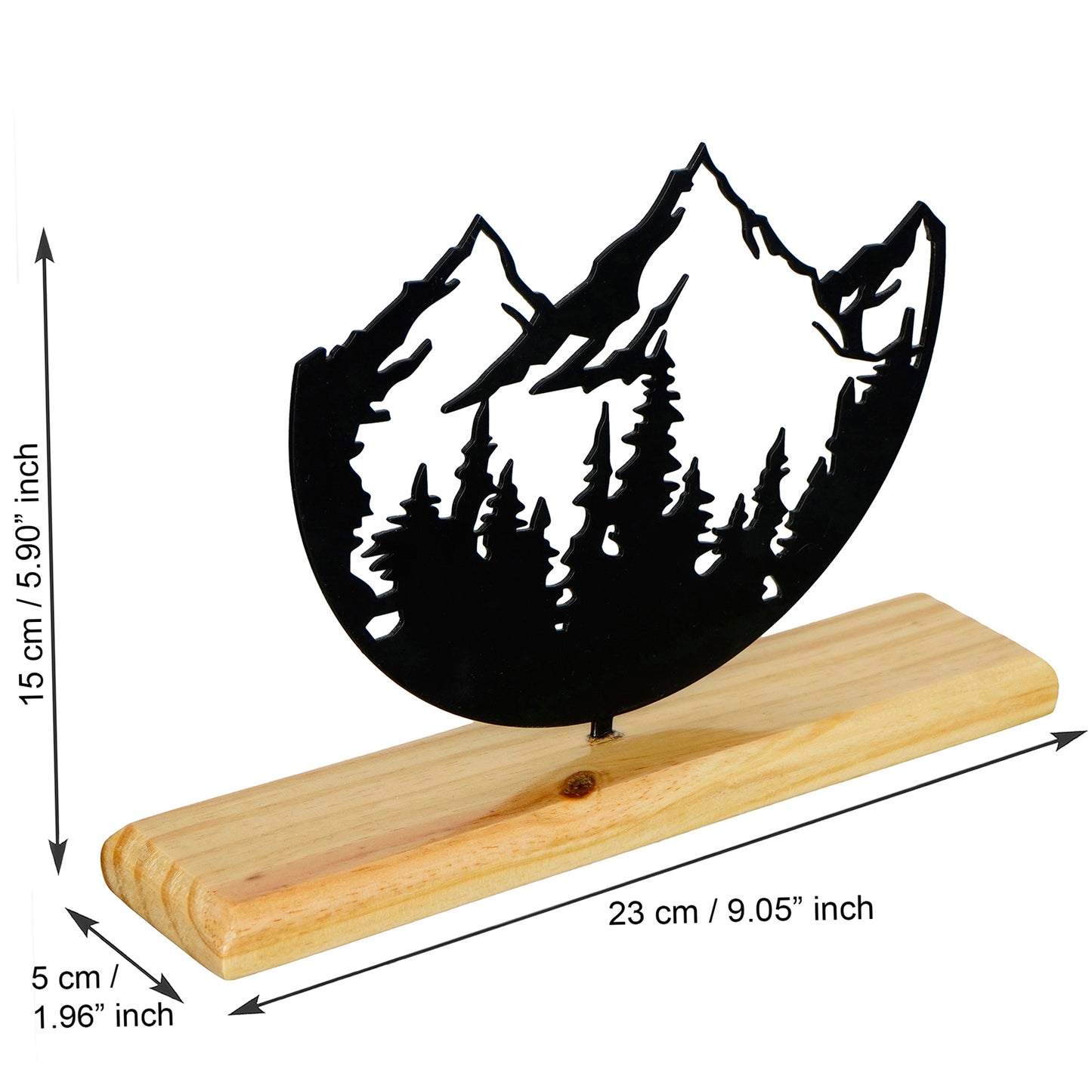 Ice Mountain Metal Sculpture