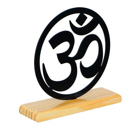 Om Sign Metal Sculpture