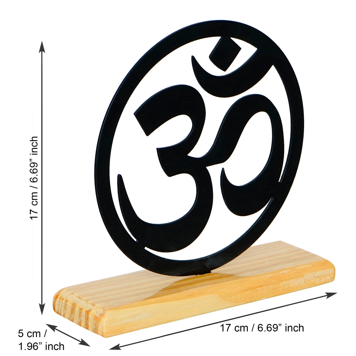 Om Sign Metal Sculpture