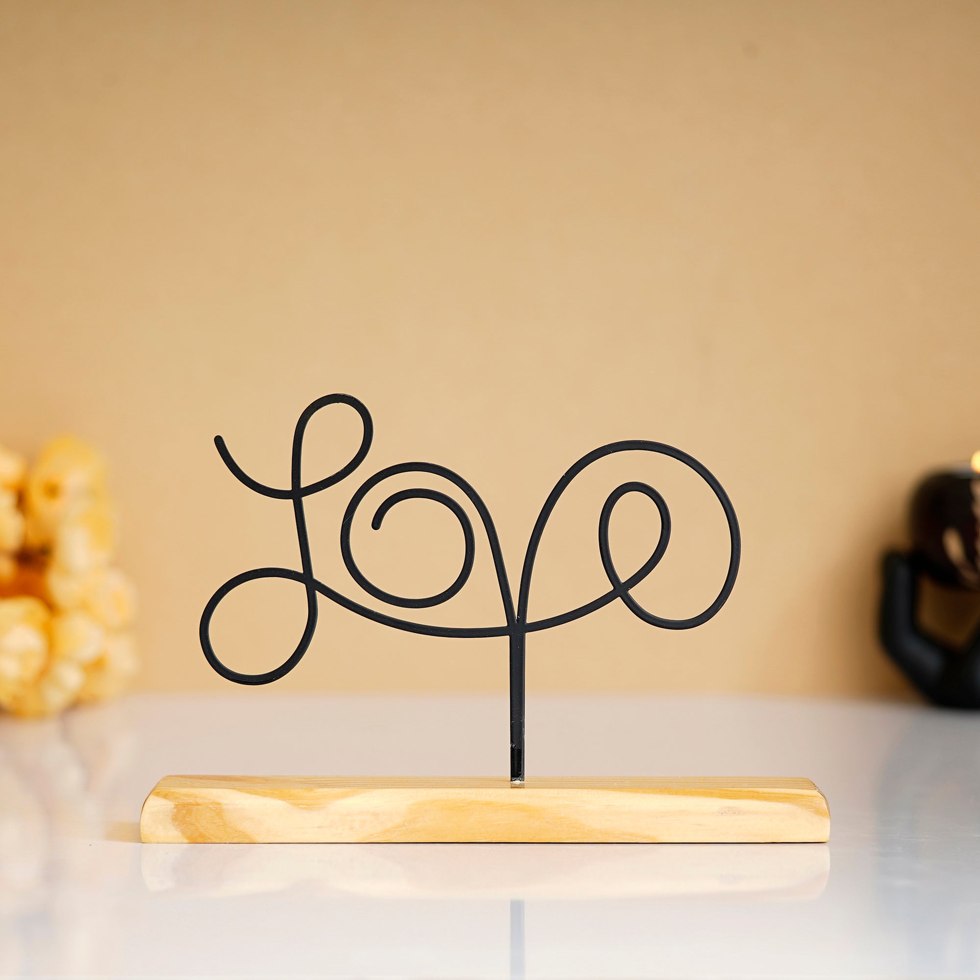 Love Sign Metal Sculpture