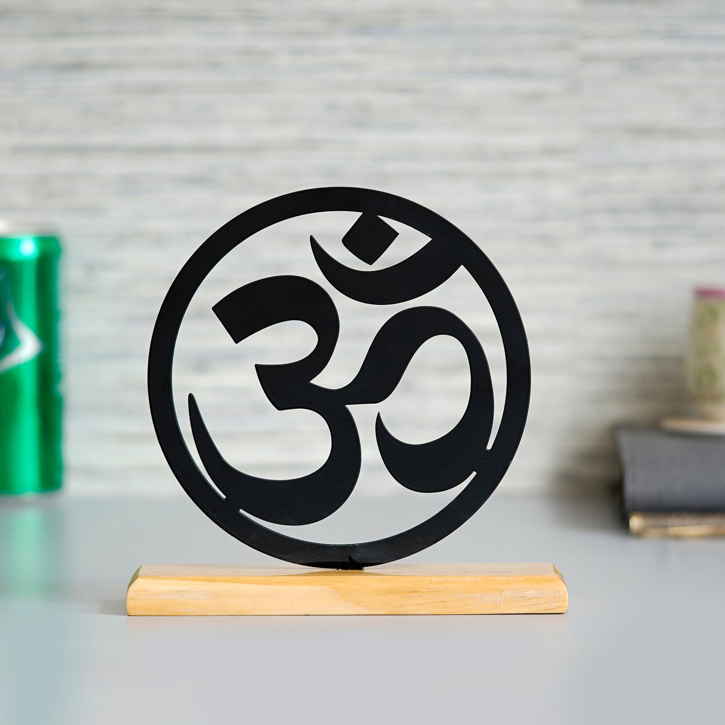 Om Sign Metal Sculpture