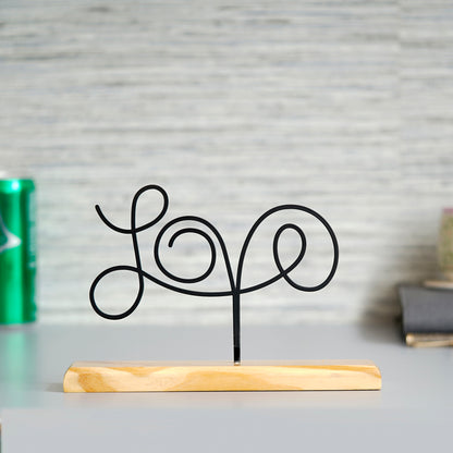 Love Sign Metal Sculpture