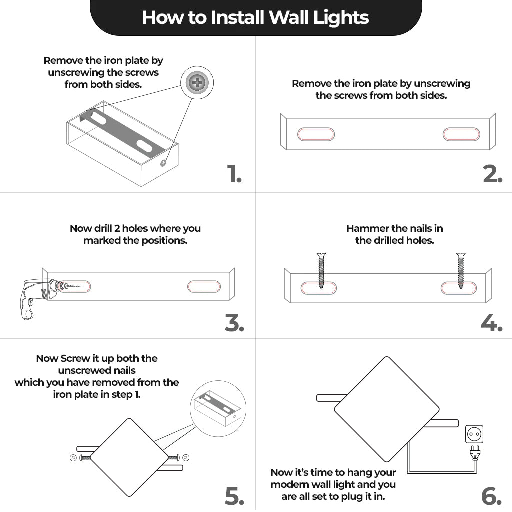 Diamond Shaped LED Wall Light & Wall Lamp With Shelves