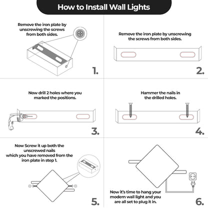 Diamond Shaped LED Wall Light & Wall Lamp With Shelves