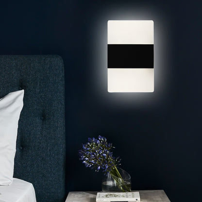 Sleek Rectangular Shaped LED Wall Light & Lamp