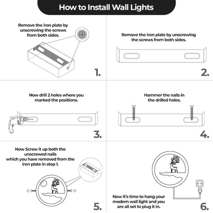 Swamp Deer White LED Wall Light & Wall  Lamp