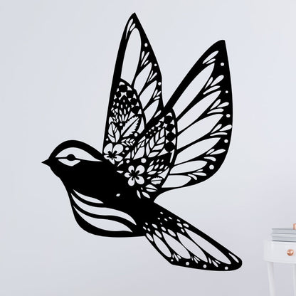 Beautiful Flying Bird Metal Wall Art