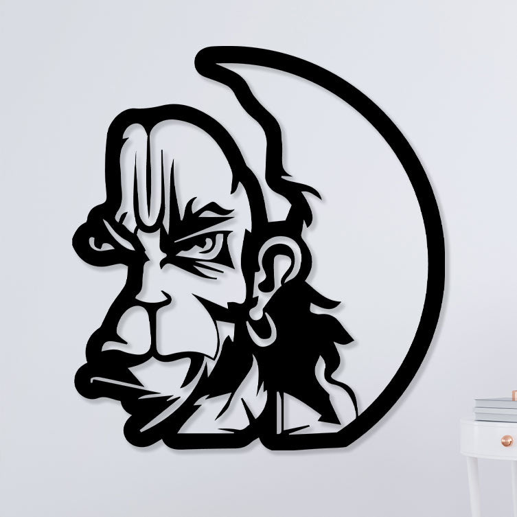 Angry Hunuman Metal Wall Art