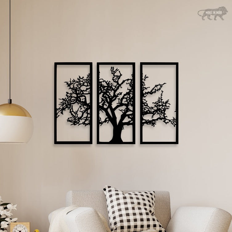 Elegant Tree Metal Wall Art ( Set of 3 Piece) 1