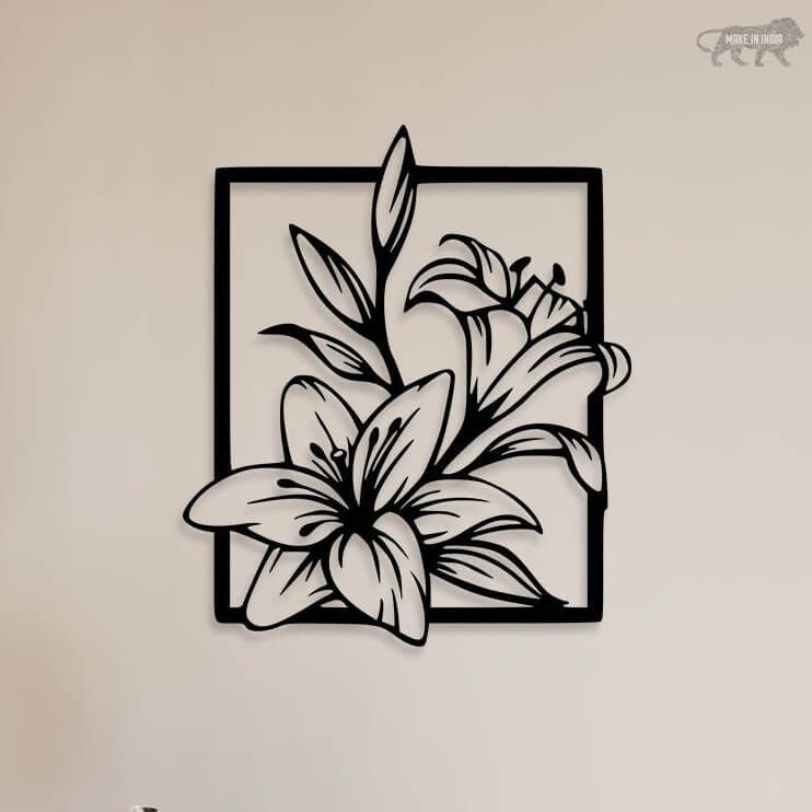 Flower Wall Clip Art Metal