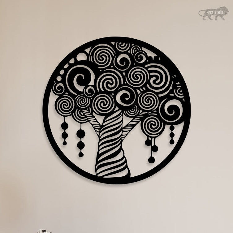 Antique Tree Metal Wall Art