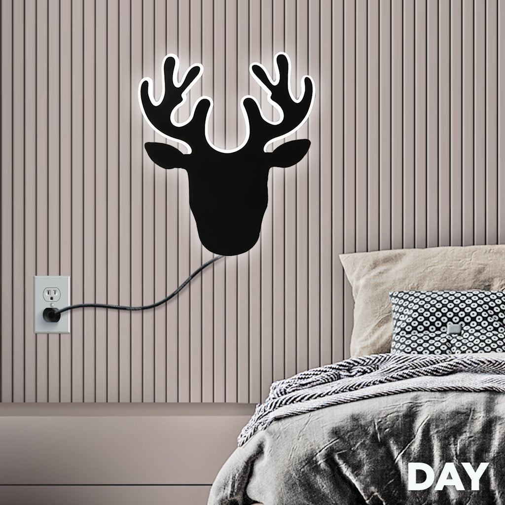 3D Deer Mural Wall Lamp & Wall Light