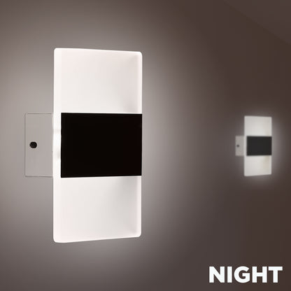 Sleek Rectangular Shaped LED Wall Light & Lamp